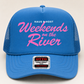 Weekends on the River Trucker in Blue Sky