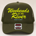 Weekends on the River Trucker in Martini Olive